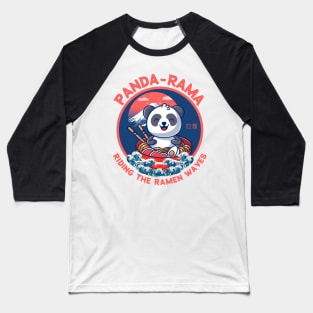 Kawaii Panda Meets Ramen Paradise Baseball T-Shirt